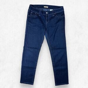 Paris‎ Blues Jeans Women's Size 13 Blue Dark Wash Low Stretch Skinny Mid Rise